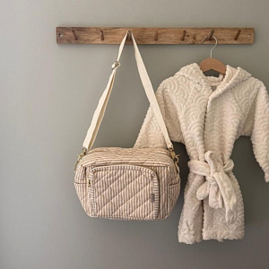 Сумка для мамы Кам Кам Копенгаген (Cam Cam Copenhagen) "Овсяное Поле", бежевая, маленькая